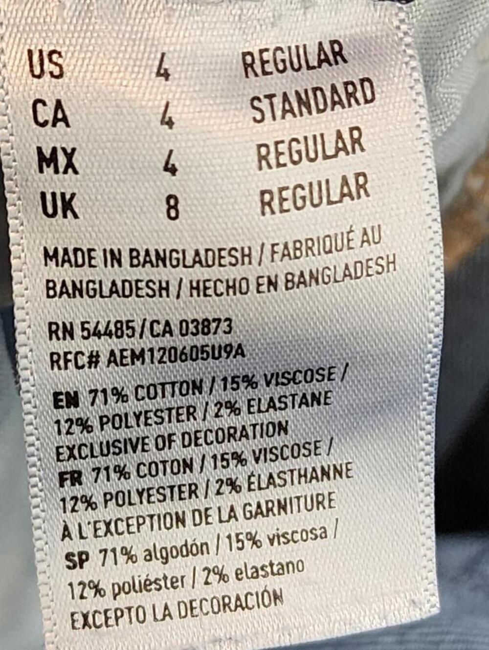 American Eagle Outfitters Size 4 Blue Jeans - Picture 3 of 5